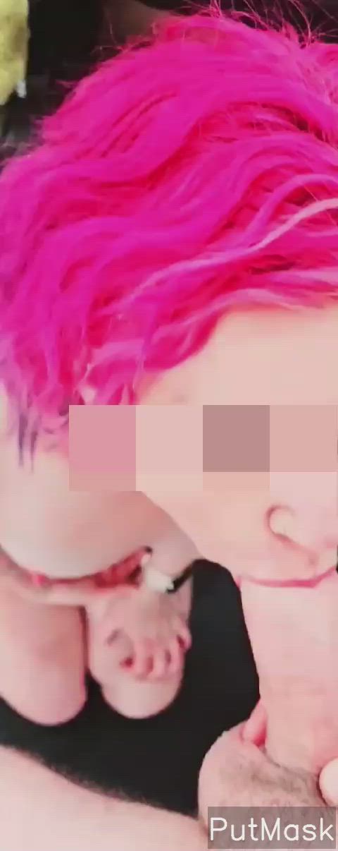 amateur blowjob couple hotwife gif