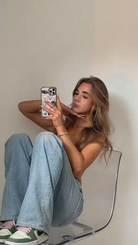 babe blowjob girlfriend girls model selfie teen tiktok tits gif