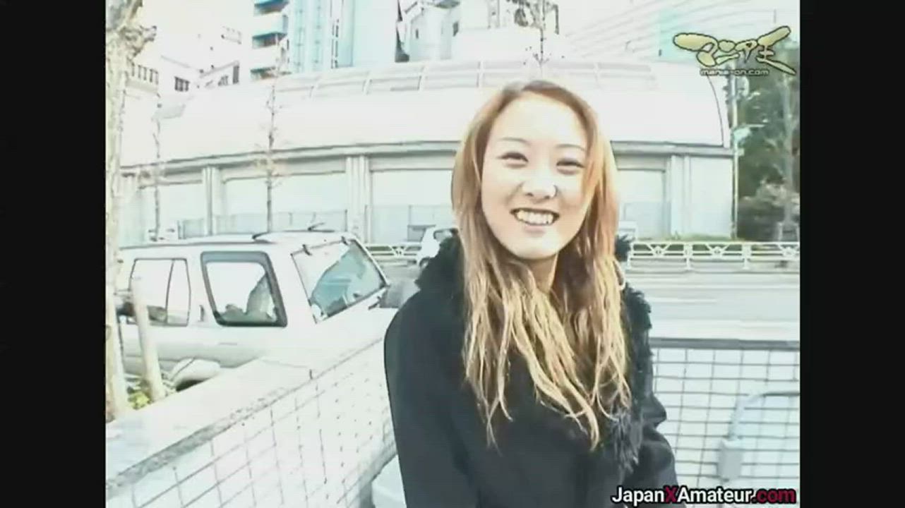 Japanese Girl Giving A Blowjob And Getting Fucked In Front Of A Subway Entrance