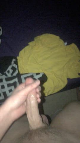 Love jerking my cock before bed