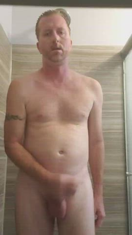 Cum Exhibitionist Shower gif
