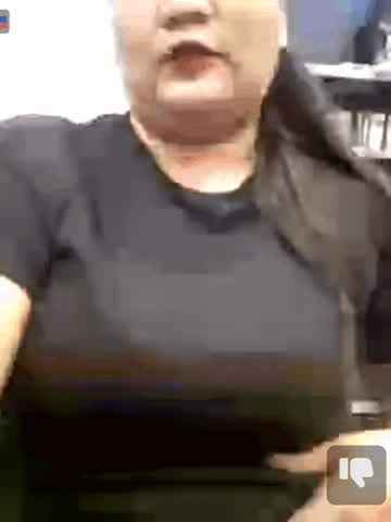 big tits bra filipina flashing work gif