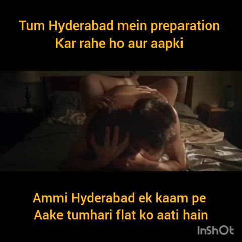 big dick caption desi hardcore hindi indian mom no condom pussy son gif