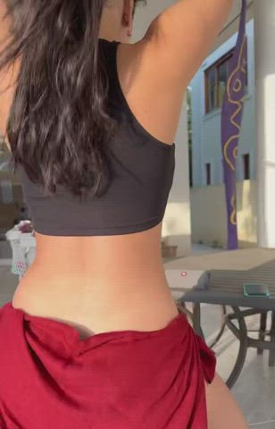 Brunette Dancing Hair gif