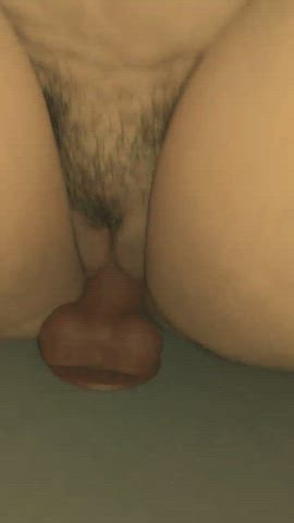 bbc dildo homemade hotwife masturbating moaning sissy gif