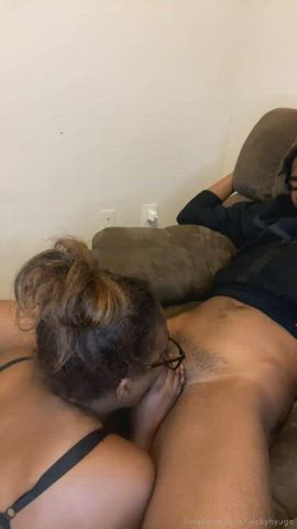 Amateur Blowjob Ebony Couple Porn GIF by blackredgiffs