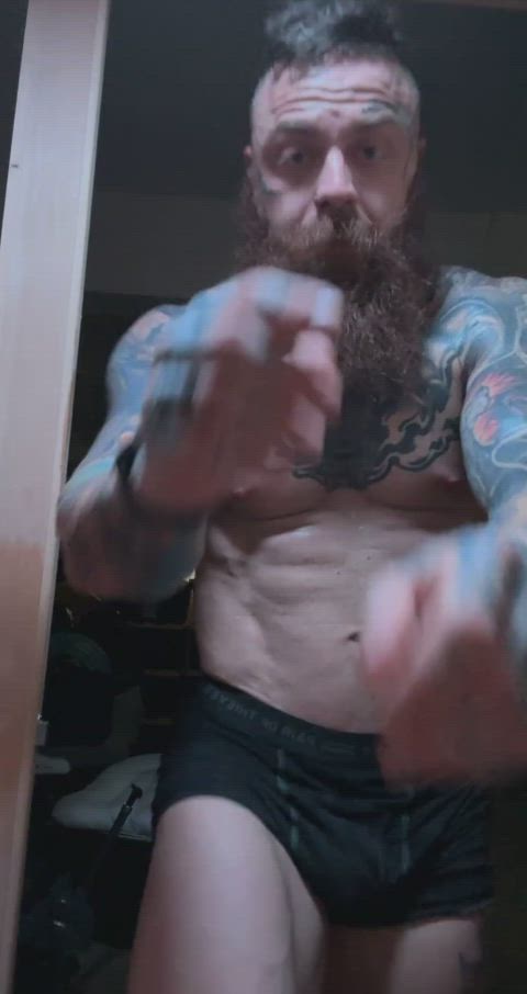 abs muscles nsfw small dick solo tattoo gif