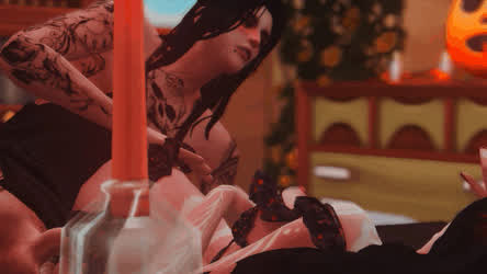 Bed Sex Couple Side Fuck gif
