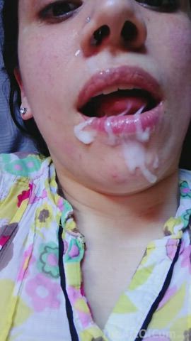 Cum Cum In Mouth Cum Licking Cum Swallow Facial Licking Swallowing gif