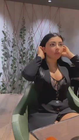 Beautiful Agony Sex Tit Fuck gif