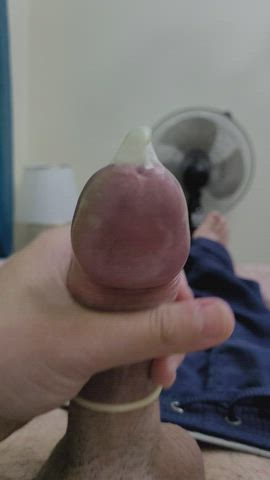 condom cum male masturbation masturbating solo tribbing tribute gif