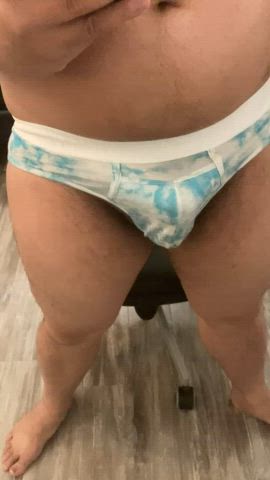 Always seem to get hard in new undies
