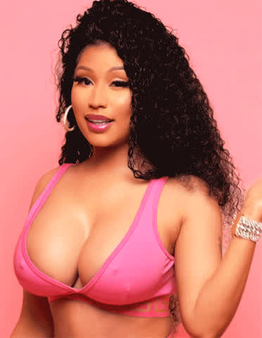 big tits celebrity ebony nicki minaj gif