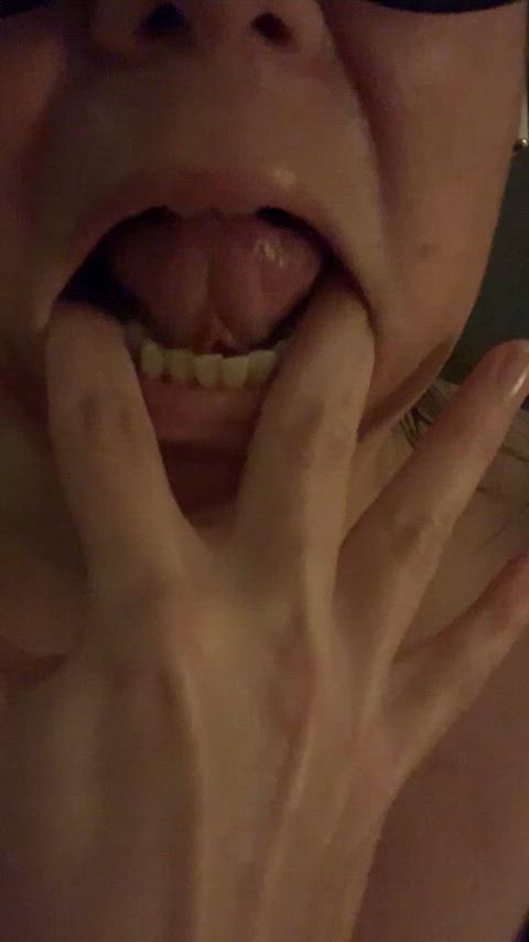amateur cum in mouth cute deepthroat nsfw petite gif