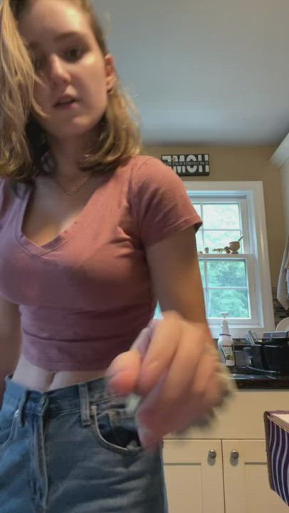 Belly Button Dancing TikTok gif