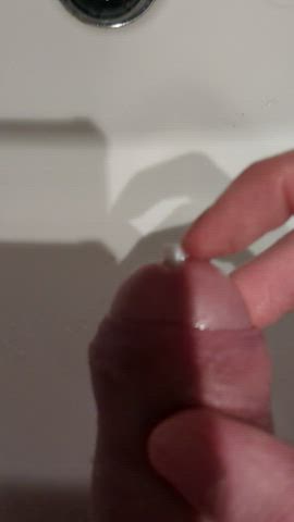 I shoved a pipe in my cock
