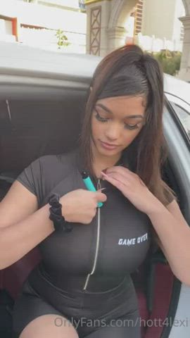 Big Tits Latina Titty Drop gif