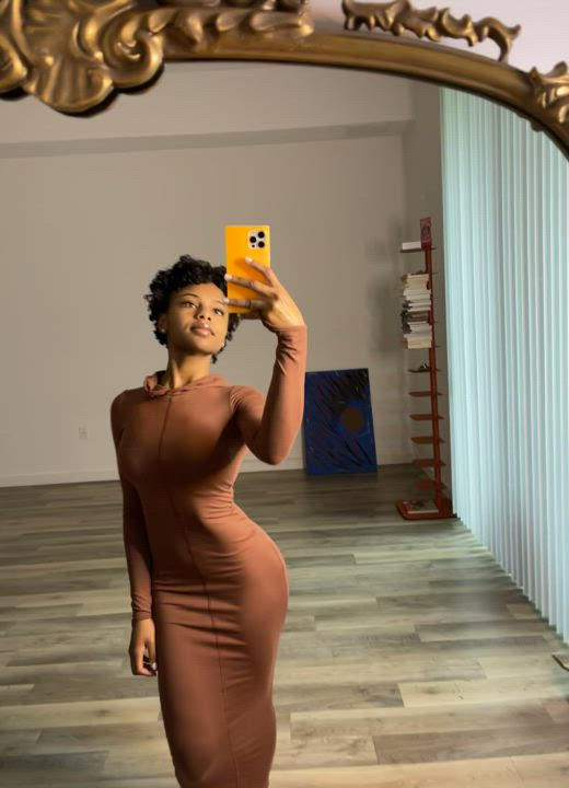 This dress accentuates my curves