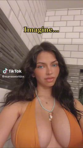 big tits bikini boobs shower tiktok tits gif