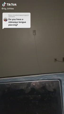 Dirty Talk Eye Contact TikTok Tongue Fetish gif
