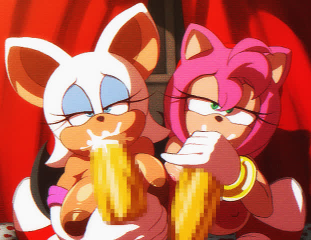 blowjob cartoon threesome gif