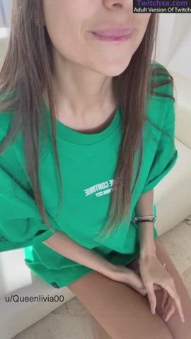 amateur babe big tits busty flashing model onlyfans teen tiktok titty drop gif