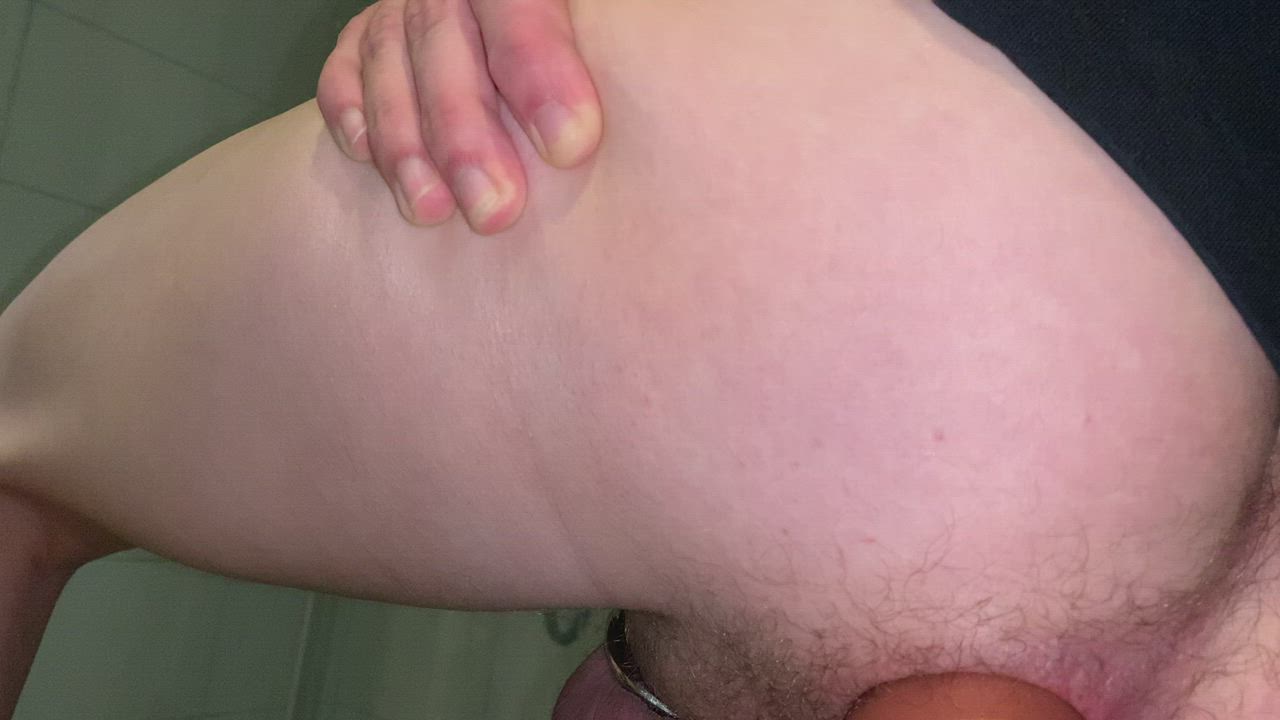 My sloppy hole after a few hours plugged