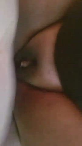 BBC BBW Clit Rubbing Ebony Couple gif