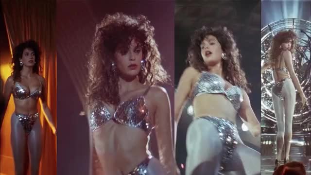 Teri Hatcher - Tango & Cash (1989) - split-screen, mini-loop edit in dance outfit