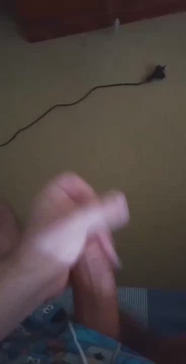 gay jerk off uncut gif
