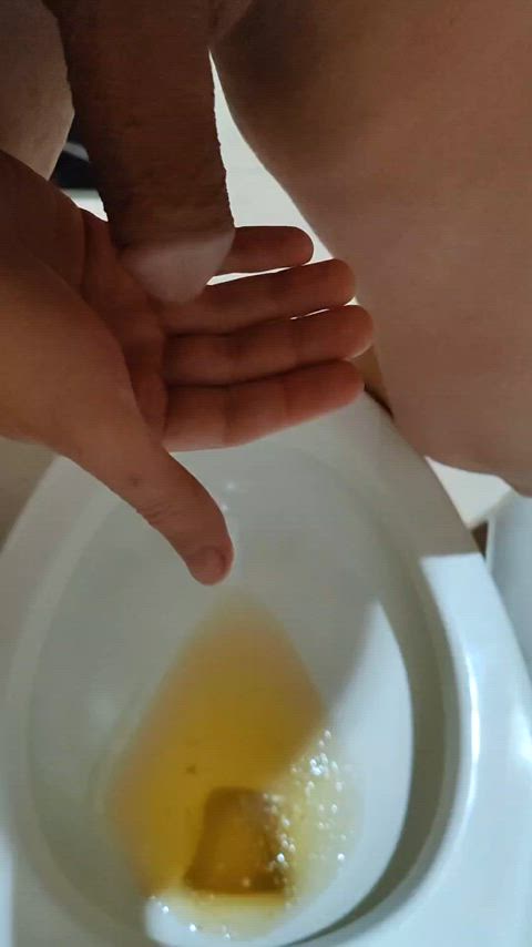 Pissing on my hand on tasting the results 