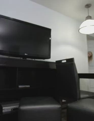 Blonde Tease Undressing gif