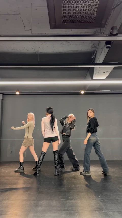 dancing round butt tease kpop gif