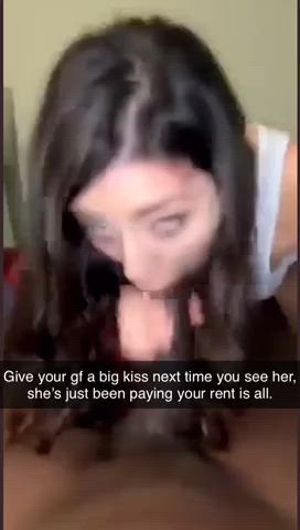 BBC Blowjob Cheating Cuckold Interracial gif