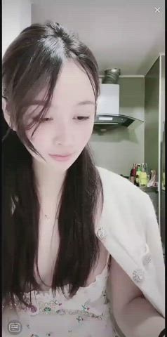 Asian Nipslip Small Tits gif