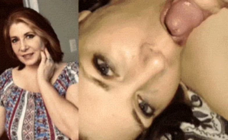 Letting him cum on my tongue!