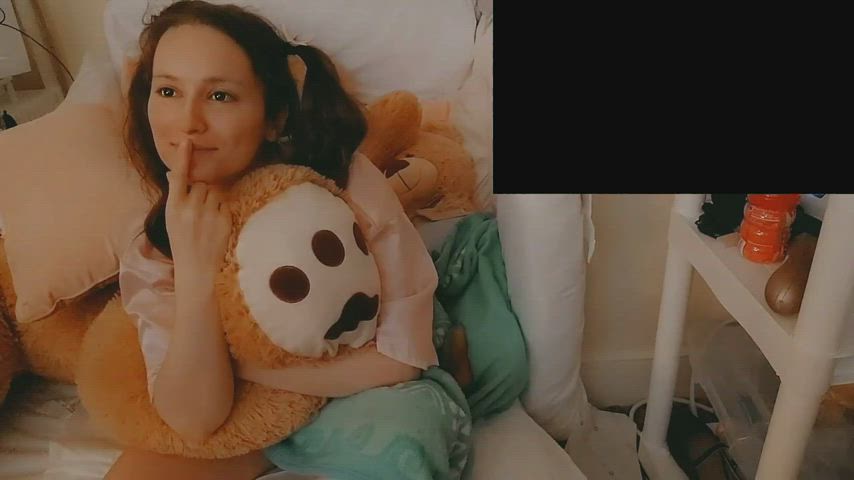 Nude Pigtails Robe gif