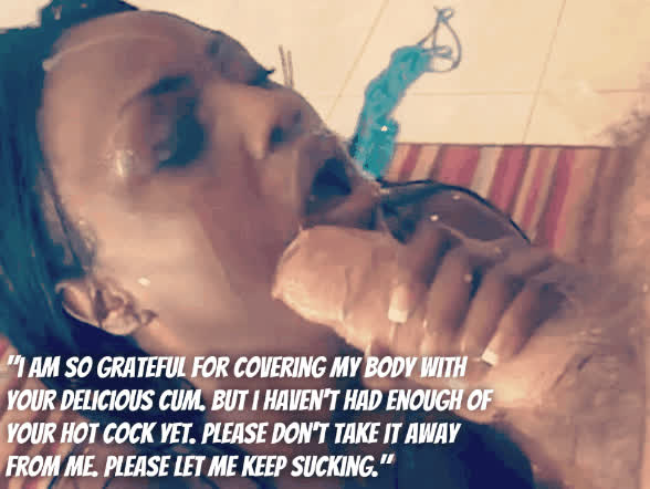 Cum Ebony Sucking gif
