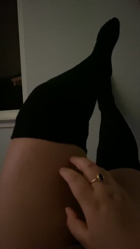feet latina legs legs up tease thick thighs thigh highs gif