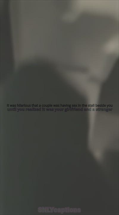 Bathroom GIF by snlycaptions caught public party cowgirl interracial hotwife caption