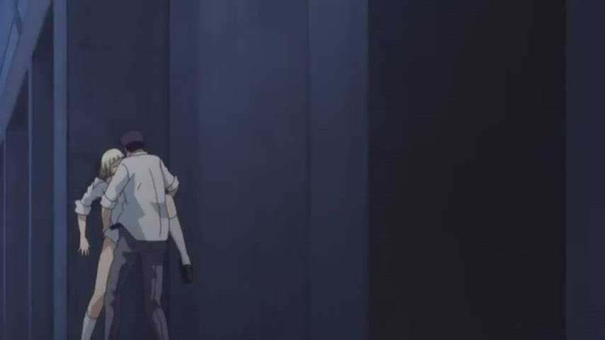 anime big tits blonde couple creampie hentai orgasm public schoolgirl short hair
