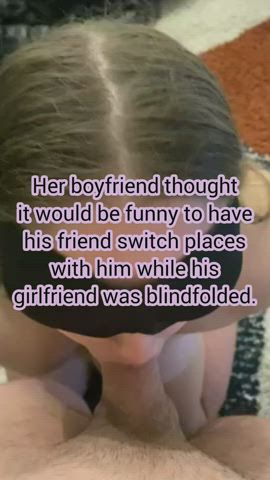 [hotwife] Blindfold play backfires