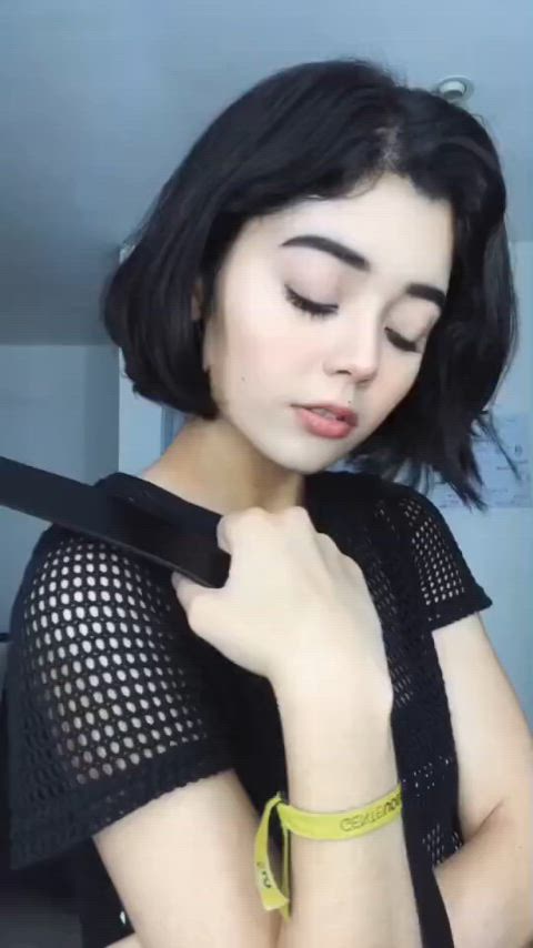 brunette mexican tiktok gif