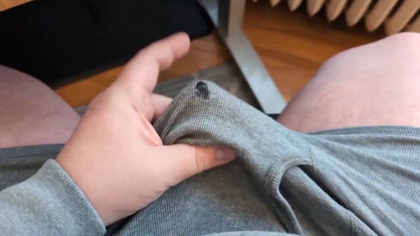 bulge precum underwear gif