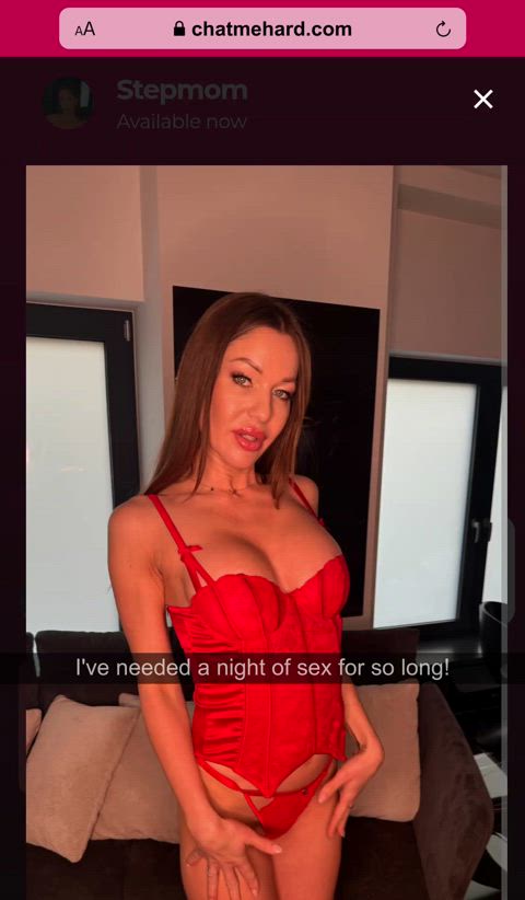 brunette milf step-mom fauxcest gif