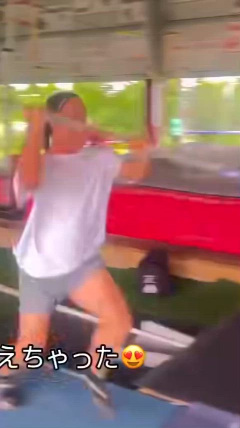 braless sport tits gif