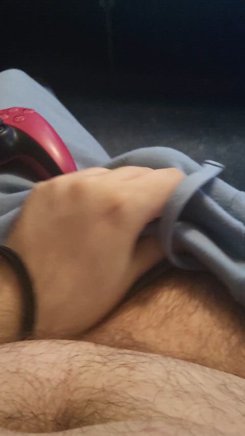(28) You wanna cum play with my little joystick?
