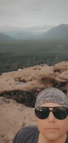 Out in nature flashing my natural goodies