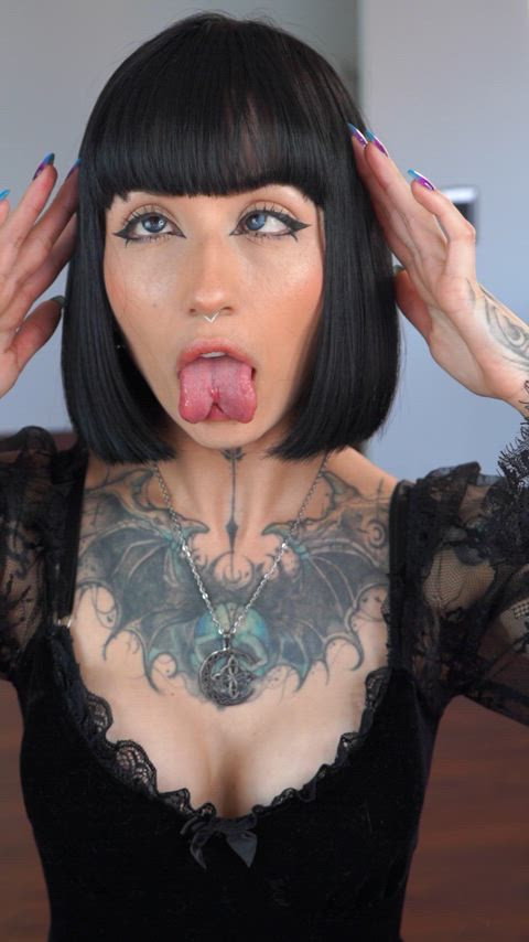 Wanna play with my tongue
