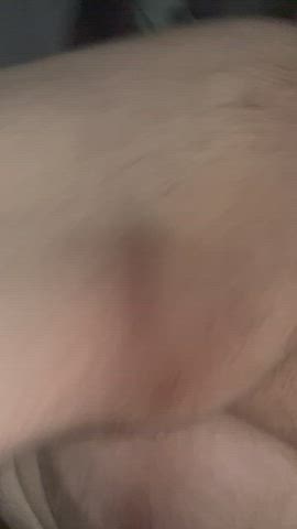 My creamy hole getting fucked by machine